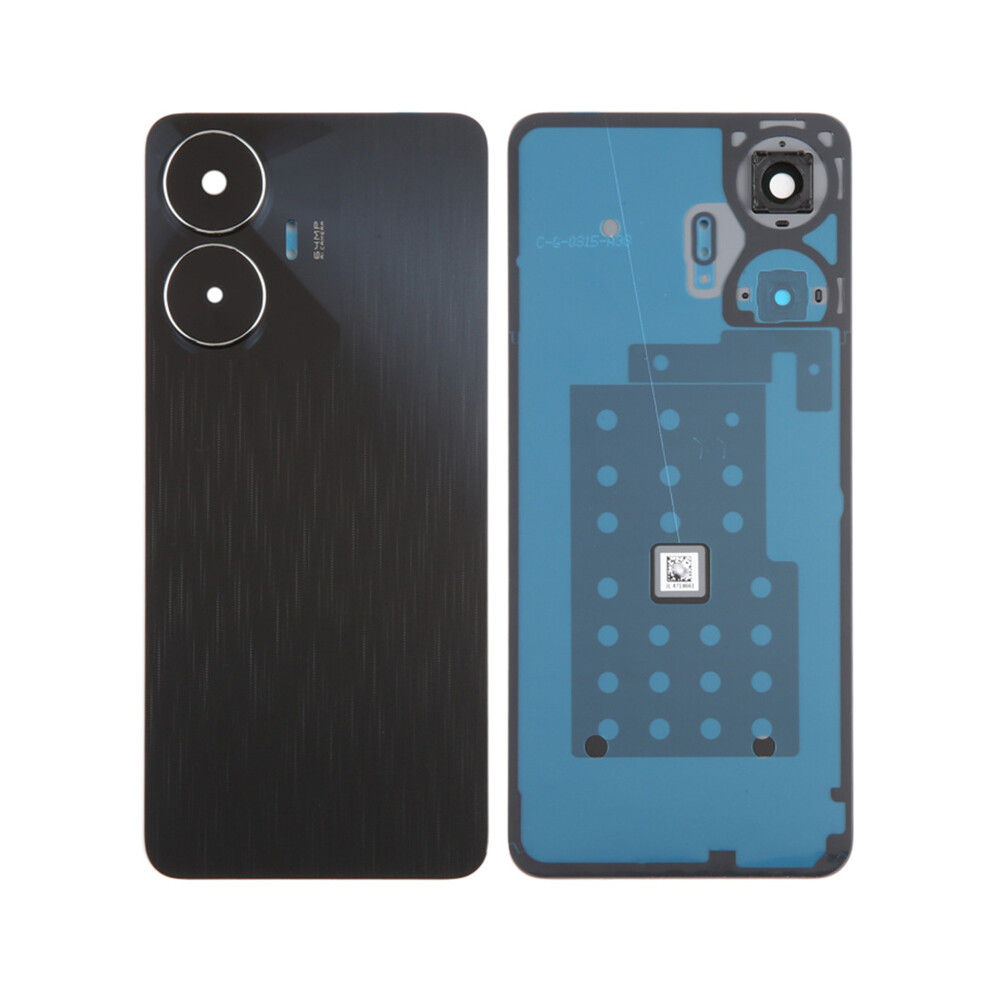 (Black) For Realme C55 4G Oem Battery Housing Back Cover With Camera Ring Lens Cover Replacement Black 6914274693230