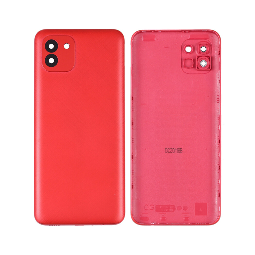(Red) For Samsung Galaxy A03 (164.2Mm) A035 Battery Housing With Camera Lens Cover Red 6914276078806