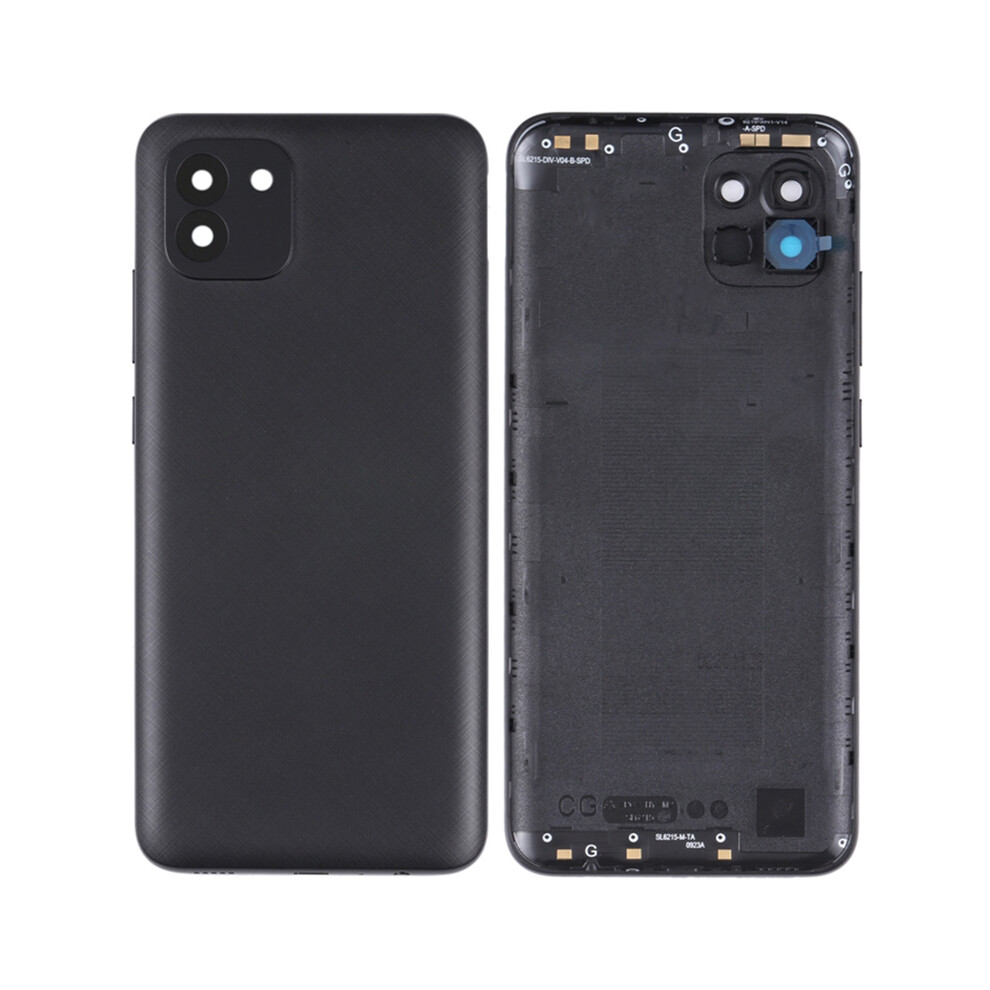 (Black) For Samsung Galaxy A03 (164.2Mm) A035 Battery Housing With Camera Lens Cover Black 6914273433523