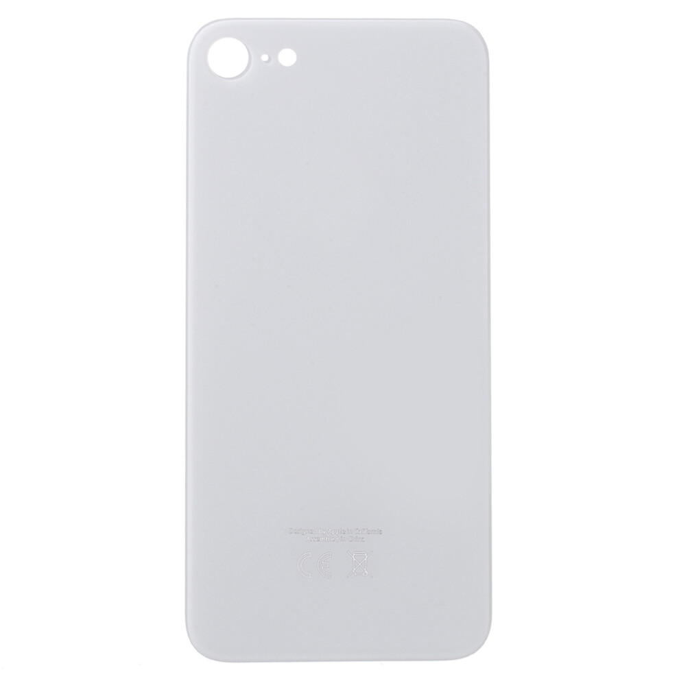 (White) For Iphone 8 Back Battery Housing Cover Replacement Part (Eu Version) (Big Hole) White 6914272326741