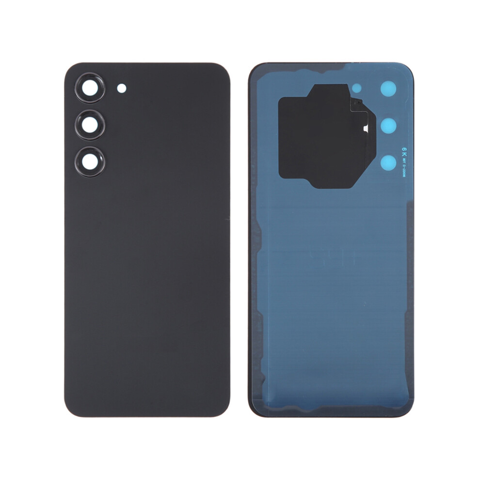 (Phantom ) For Samsung Galaxy S23+ S916 Battery Housing With Adhesive Sticker+Camera Lens Cover Black 6914277415037