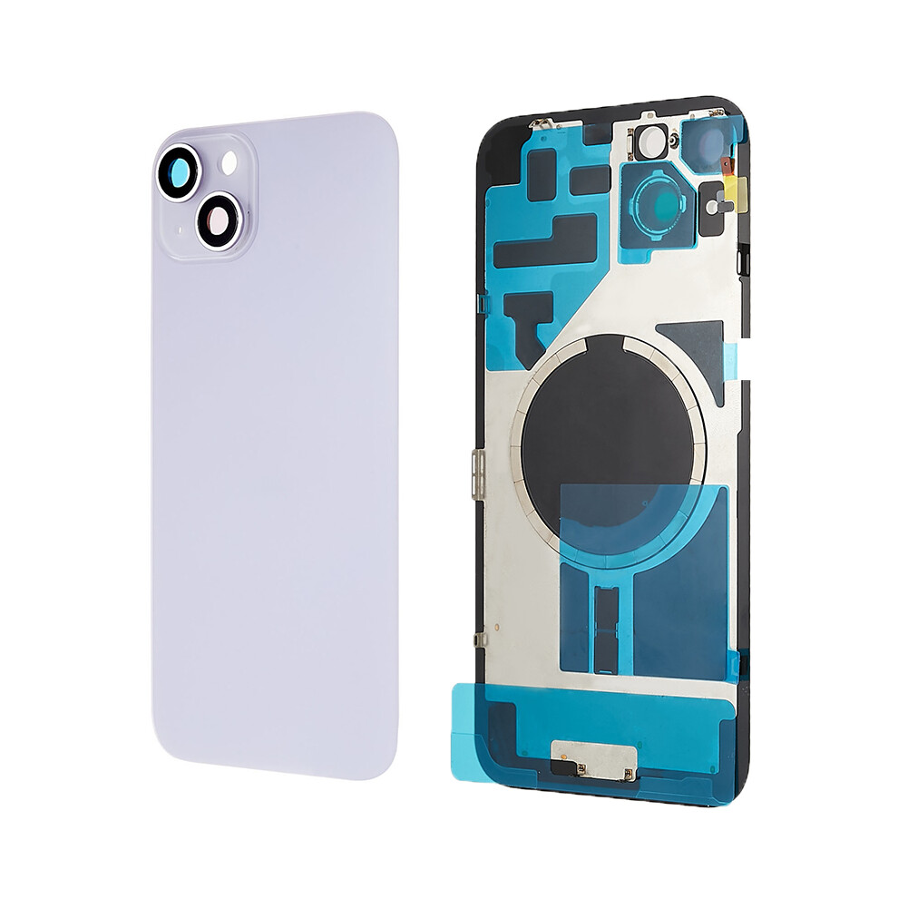 (Purple) For Iphone 14 Plus Battery Housing With Bracket+Camera Lens Cover Replacement Part Purple 6914274196083