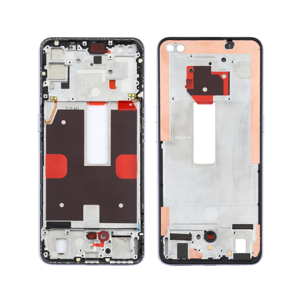 (Purple) For Oppo Reno4 5G Phone Middle Plate Frame Repair Part (A-Side) (Without Logo) Purple 6914276621972