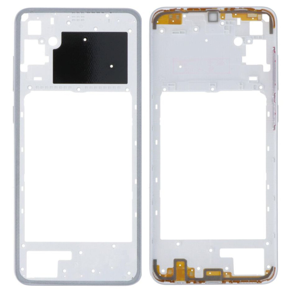 (White) For Samsung Galaxy A05 4G A055 Oem Middle Plate Frame Replacement (Without Logo) White 6914278622243