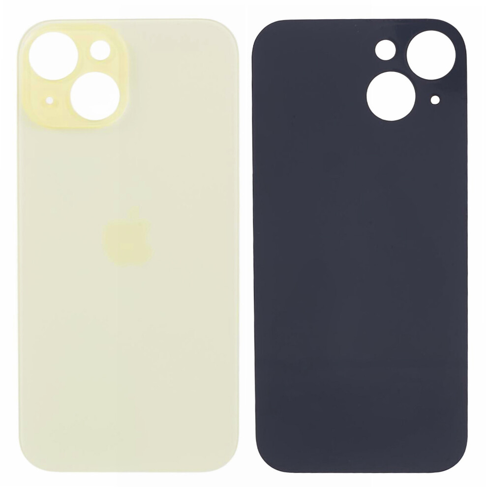 (Yellow) For Iphone 15 Battery Housing Cover Repair Part (Big Hole) Yellow 6914271389372
