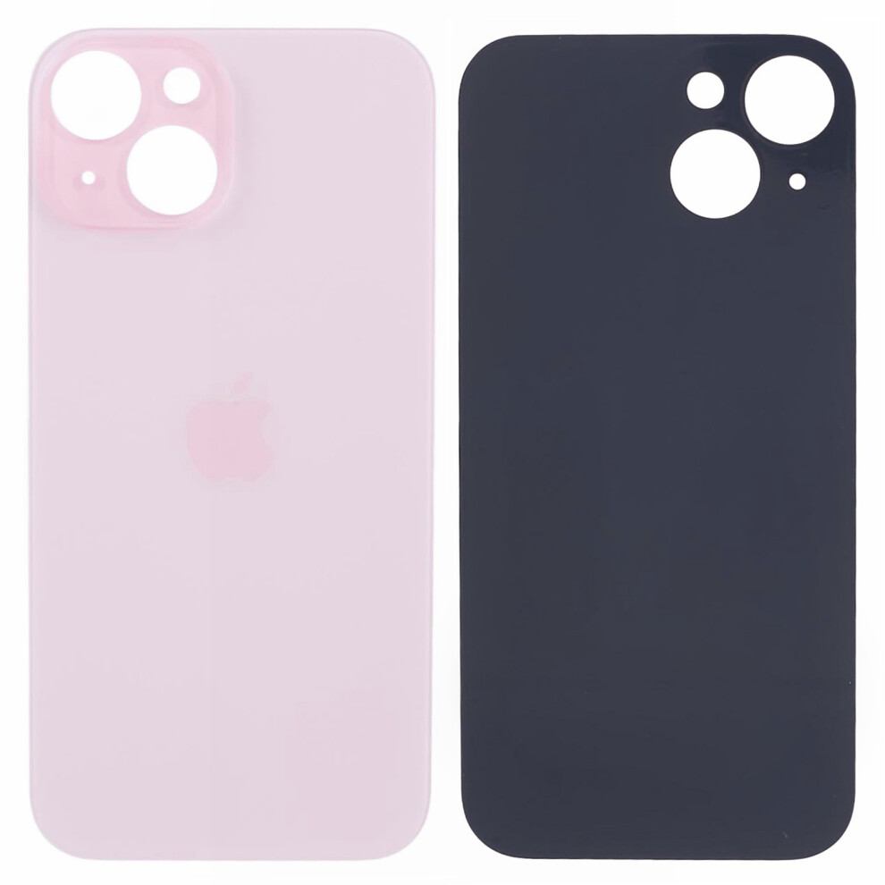 (Pink) For Iphone 15 Battery Housing Cover Repair Part (Big Hole) Pink 6914278458217