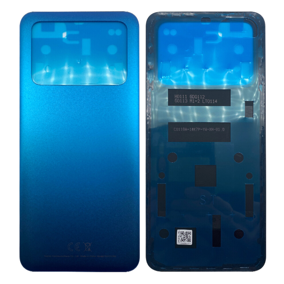 (Blue) For Xiaomi Poco M4 Pro 4G Back Battery Housing Cover Replacement Part Blue 6914271859301