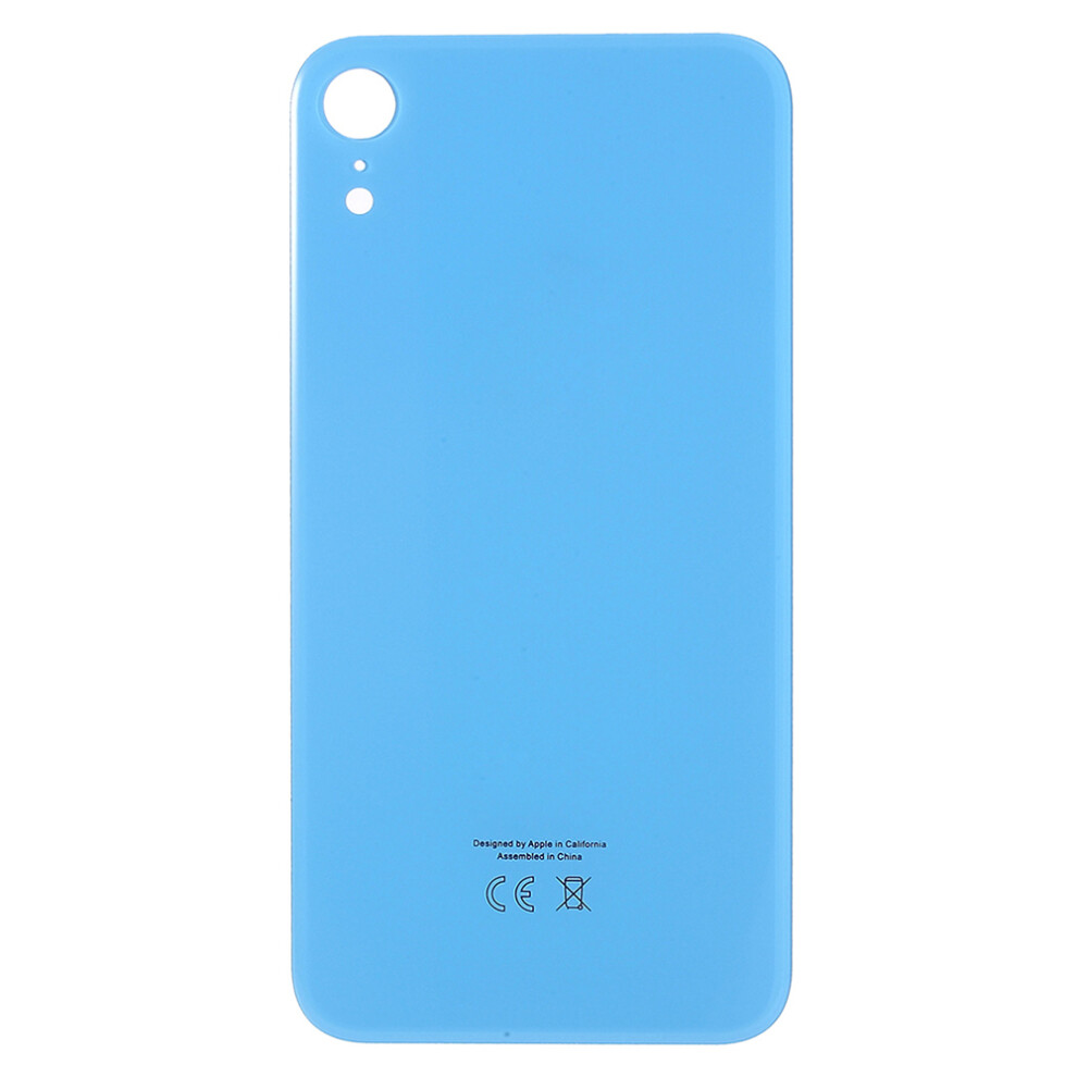 (Blue) For Iphone Xr Back Battery Housing Cover Replacement Part (Eu Version) (Big Hole) Blue 6914279599902