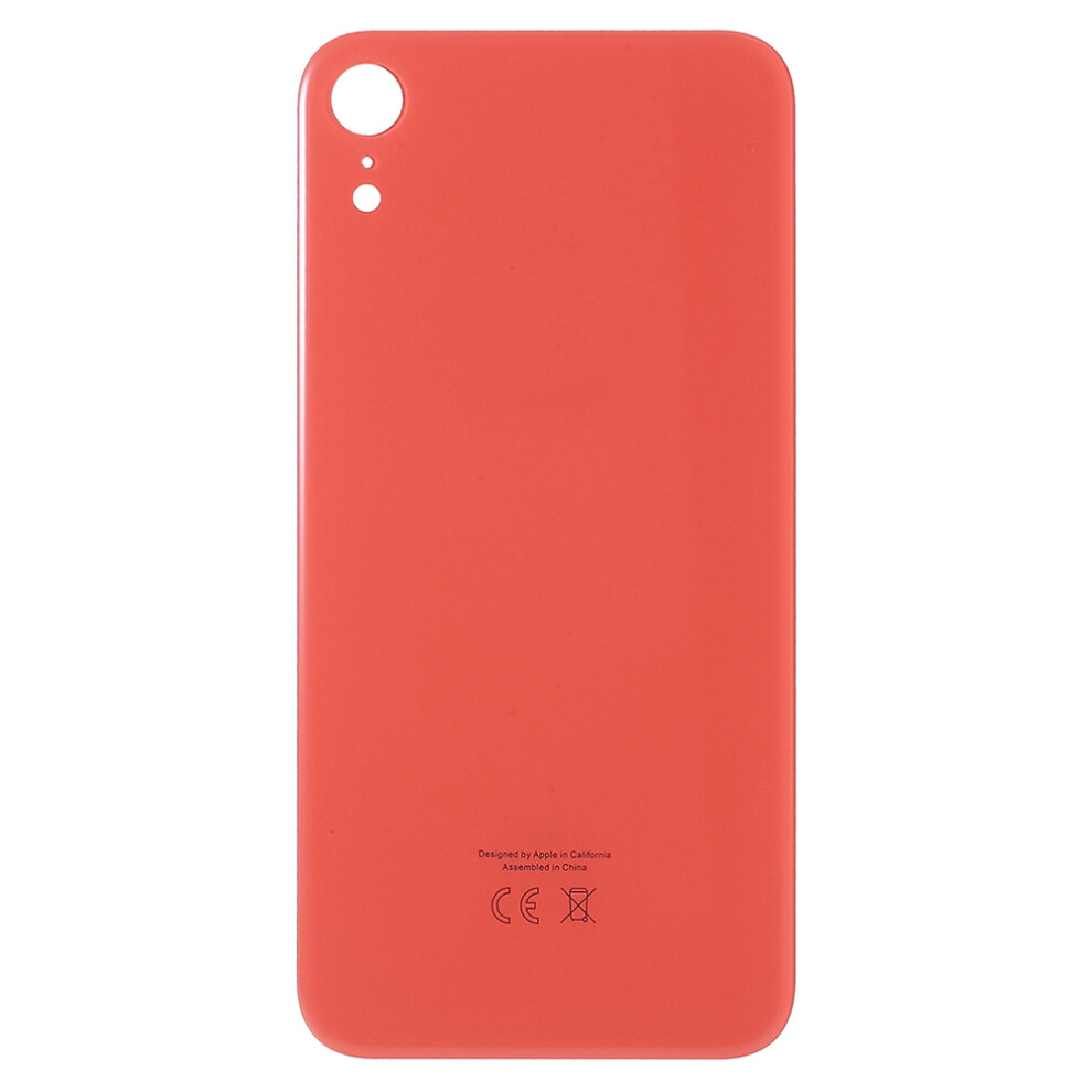 (Orange) For Iphone Xr Back Battery Housing Cover Replacement Part (Eu Version) (Big Hole) Orange 6914272119725
