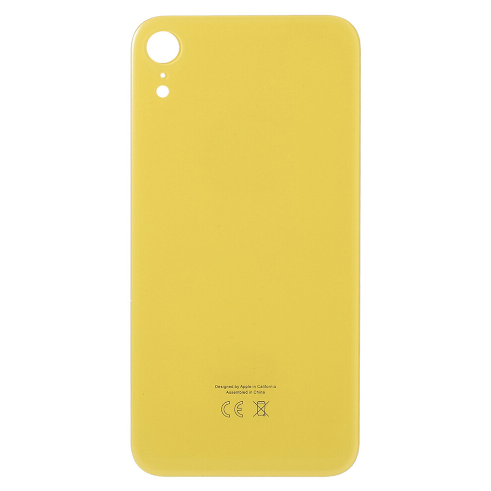 (Yellow) For Iphone Xr Back Battery Housing Cover Replacement Part (Eu Version) (Big Hole) Yellow 6914274773642