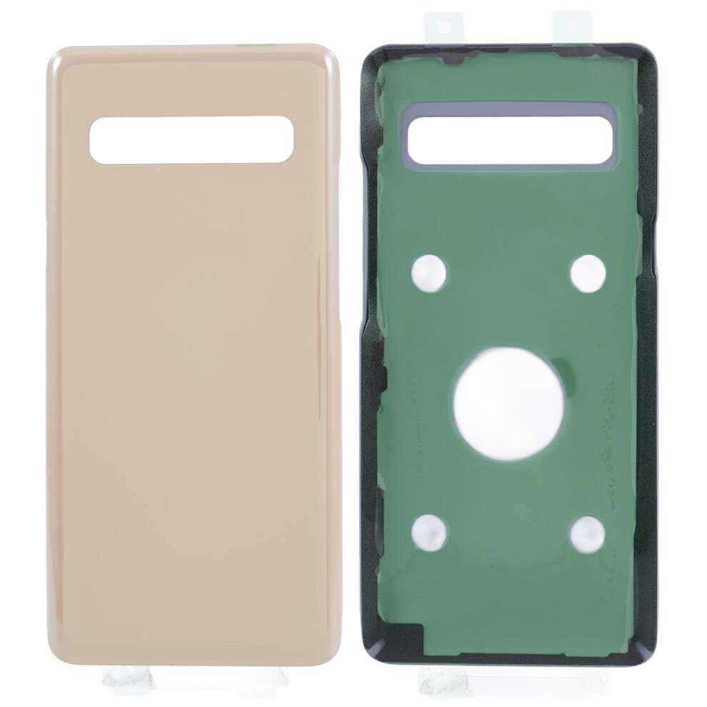 (Silver) For Samsung Galaxy S10 5G Sm-G977 Battery Housing Cover With Adhesive Sticker Phone Parts (Without Logo) Silver 6914270965126