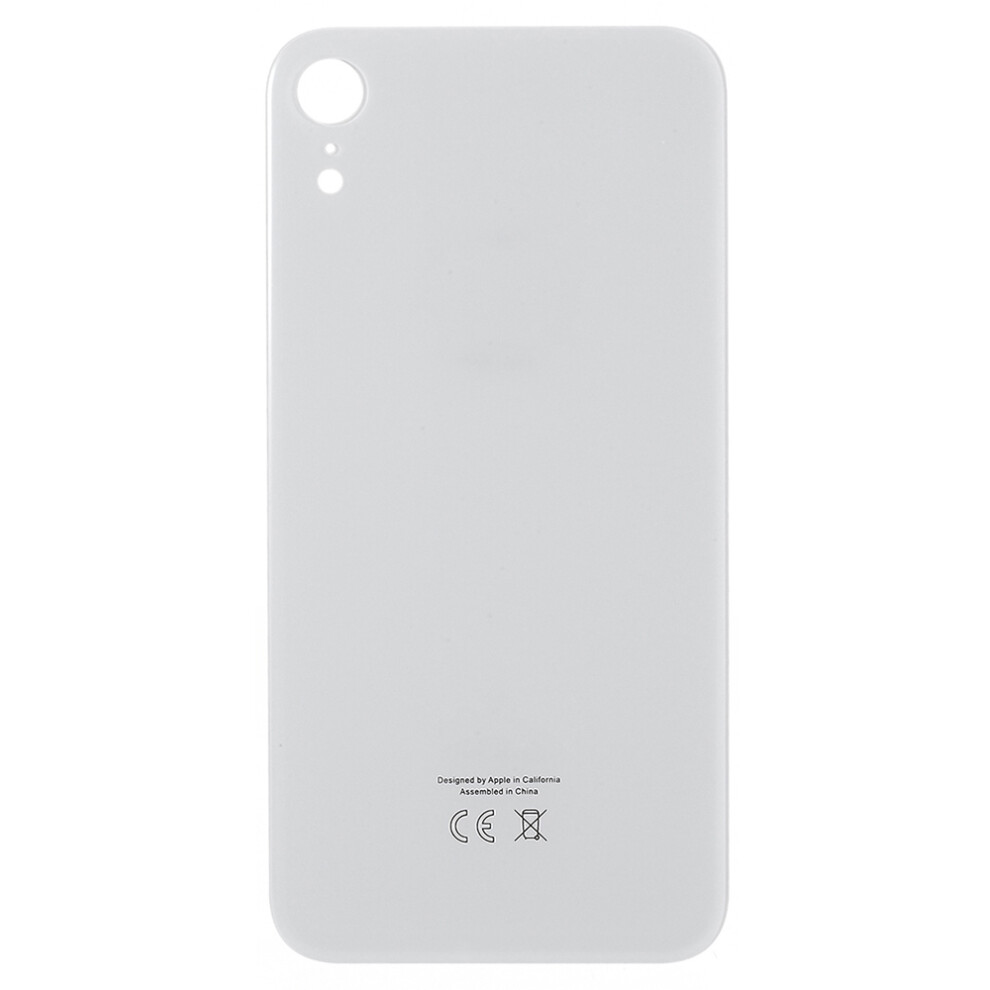 (White) For Iphone Xr Back Battery Housing Cover Replacement Part (Eu Version) (Big Hole) White 6914275400424