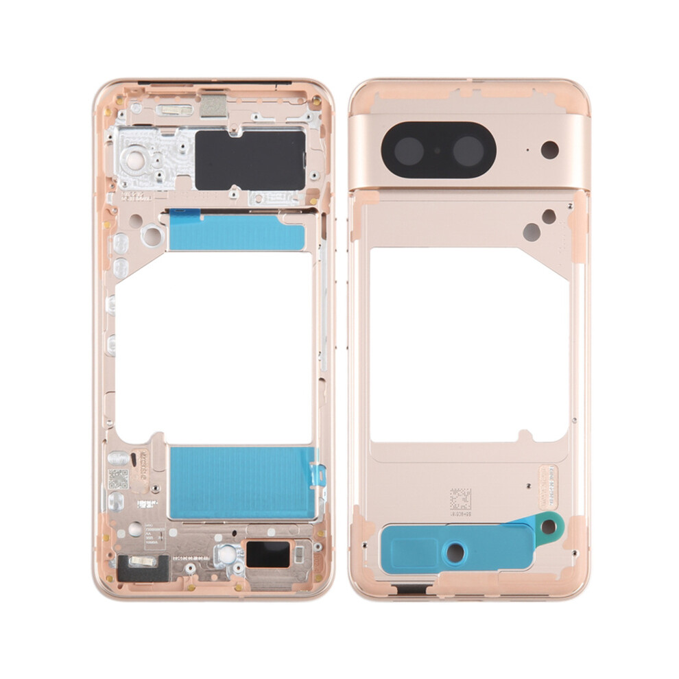 (Gold) For Google Pixel 8 Gkws6 G9bqd Oem Middle Plate Frame Spare Part (Without Logo) Gold 6914270342606