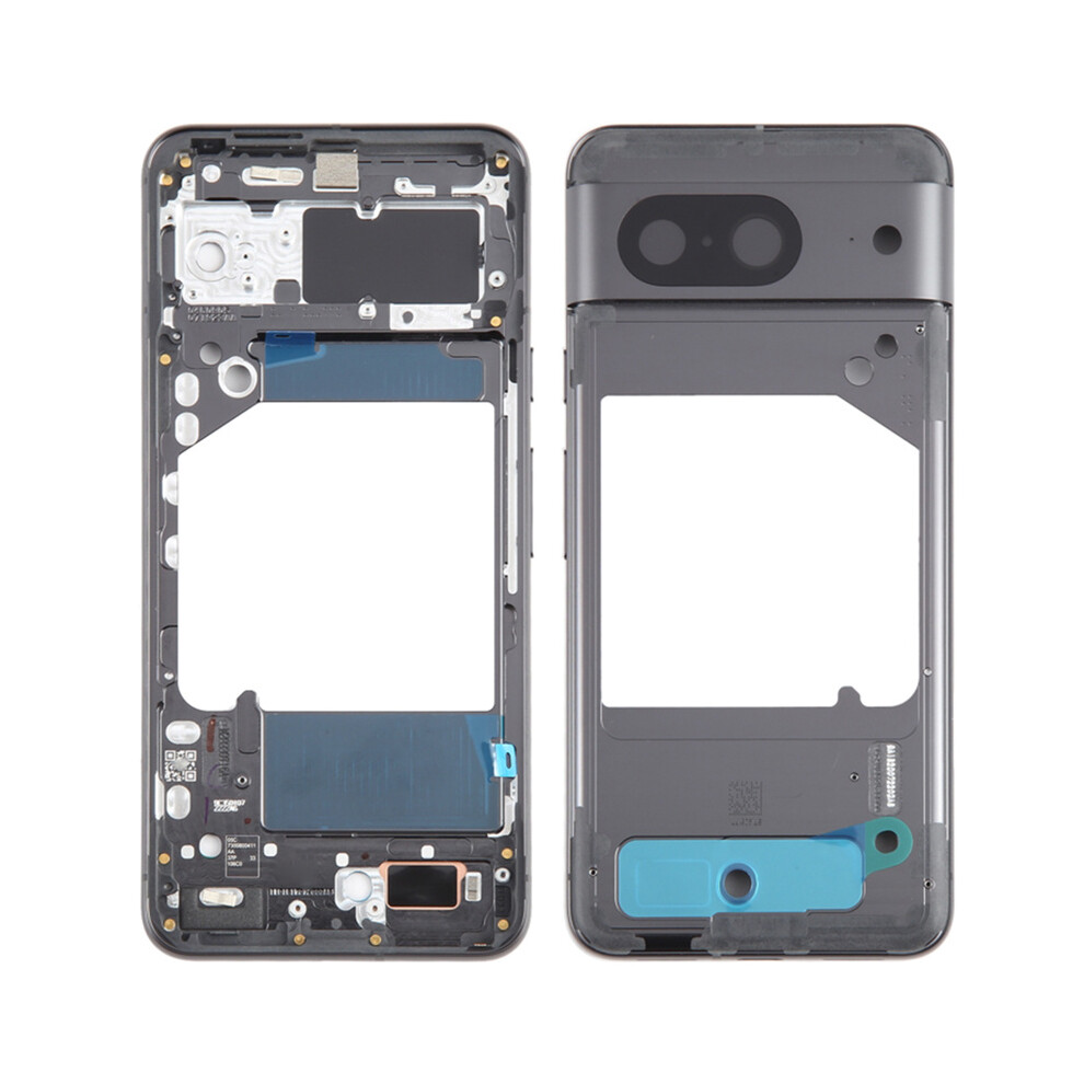 (Black) For Google Pixel 8 Gkws6 G9bqd Oem Middle Plate Frame Spare Part (Without Logo) Black 6914275528241