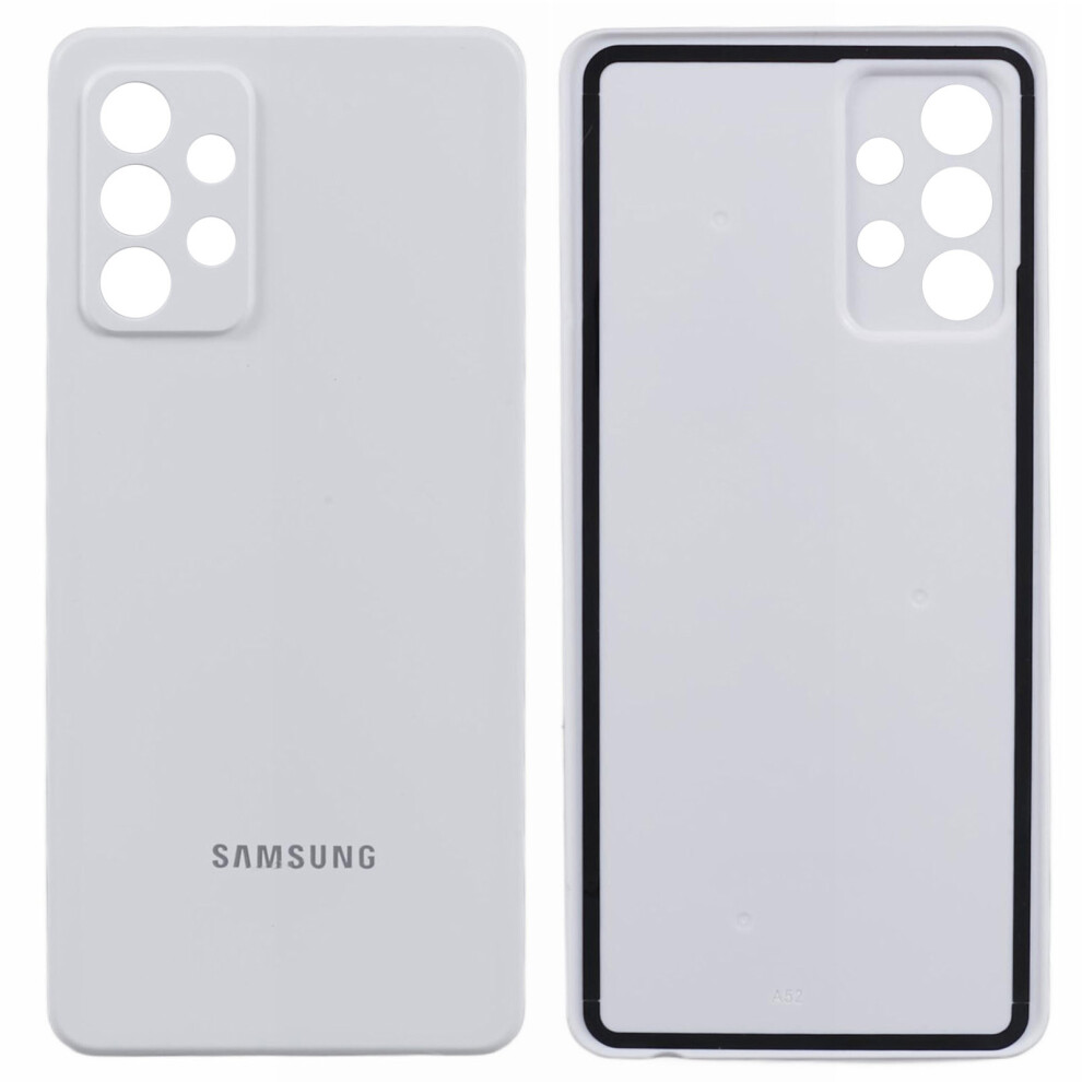 (White) For Samsung Galaxy A52s 5G A528/A52 5G A526/A52 4G A525 Oem Back Battery Housing Cover Replacement Part White 6914271695787