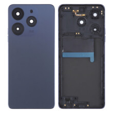 (Black) For TECNO Spark 10 Pro KI7 Back Battery Housing Cover with Camera Ring Lens Cover Spare Part
