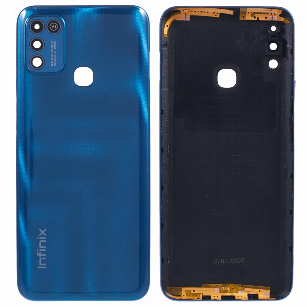 (Blue) For Infinix Hot 10 Play X688 Replacement Part Back Battery Housing Cover Blue 6914275751984
