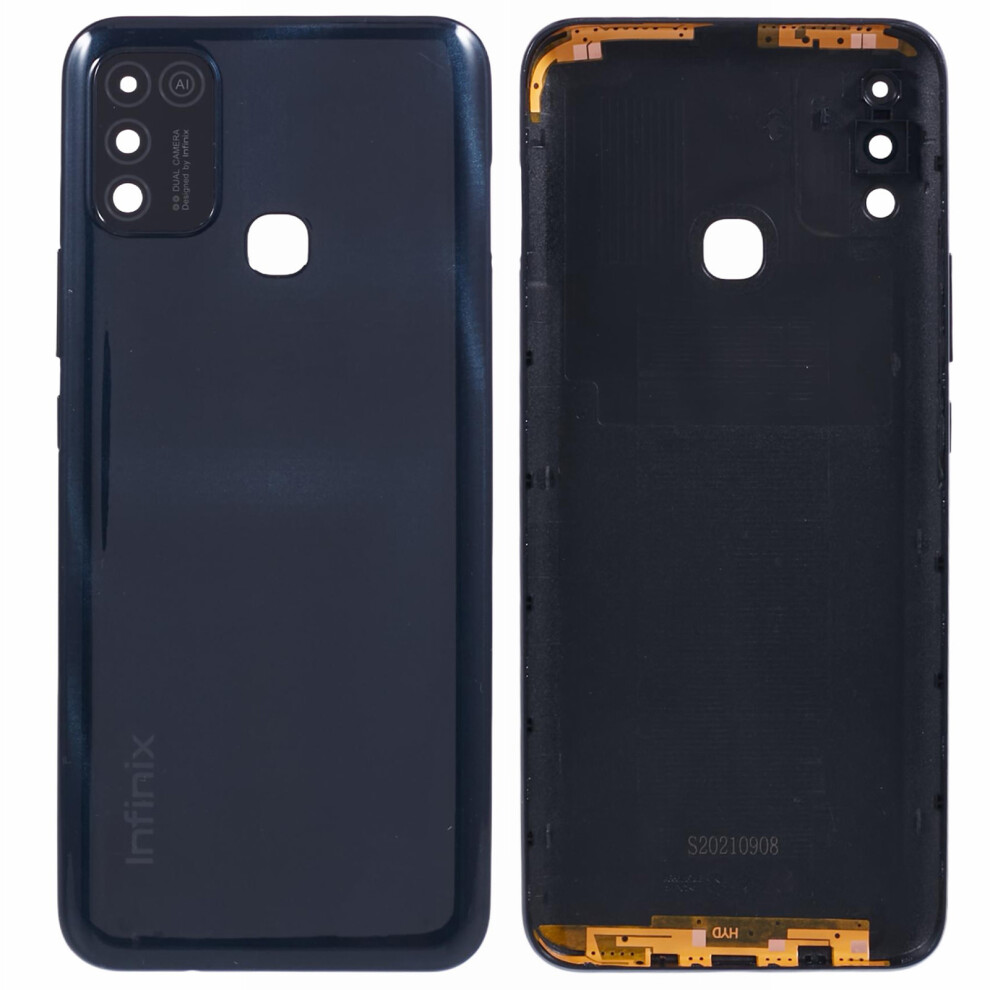 (Black) For Infinix Hot 10 Play X688 Replacement Part Back Battery Housing Cover Black 6914278203138