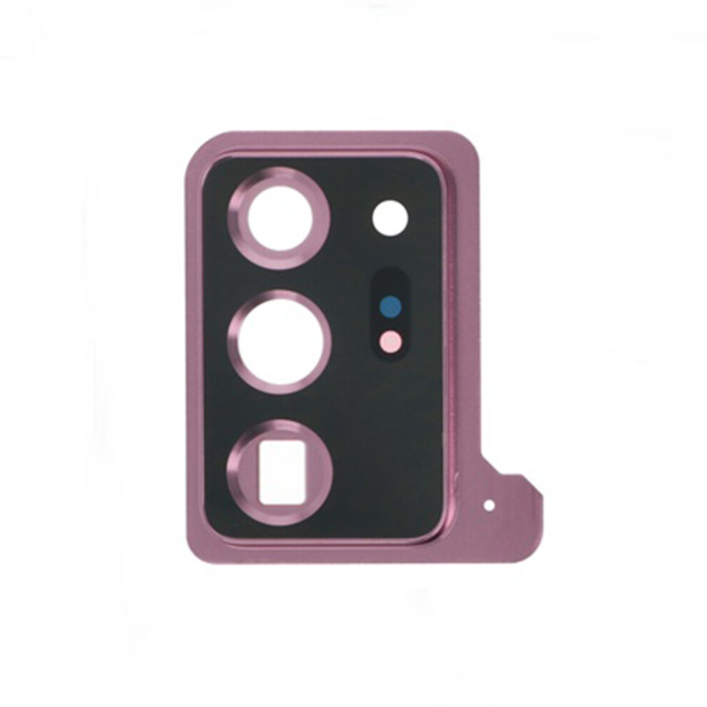 (Rose) Oem Back Camera Lens Ring Cover With Glass Lens For Samsung Galaxy Note20 Ultra N985 N986 6914272464306