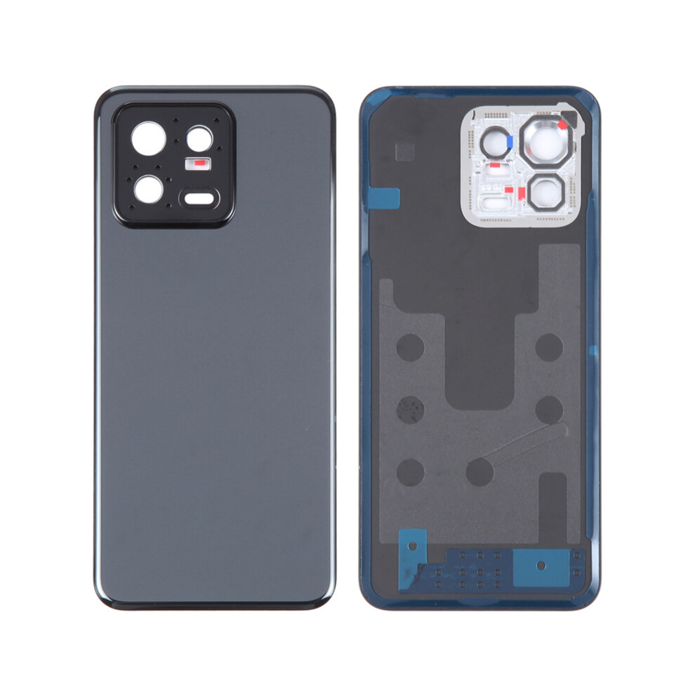 (Black) For Xiaomi 13 Back Battery Housing Cover With Camera Ring Lens Cover Spare Part Black 6914276680467