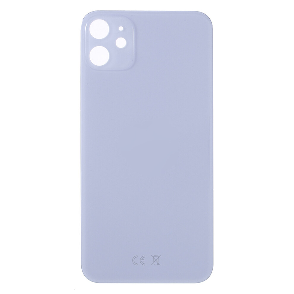 (Purple) For Iphone 11 Back Battery Housing Cover Replacement Part (Eu Version) (Big Hole) Purple 6914274665251