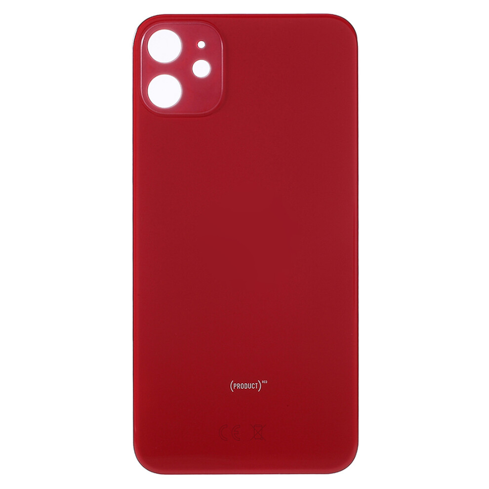(Red) For Iphone 11 Back Battery Housing Cover Replacement Part (Eu Version) (Big Hole) Red 6914272676136