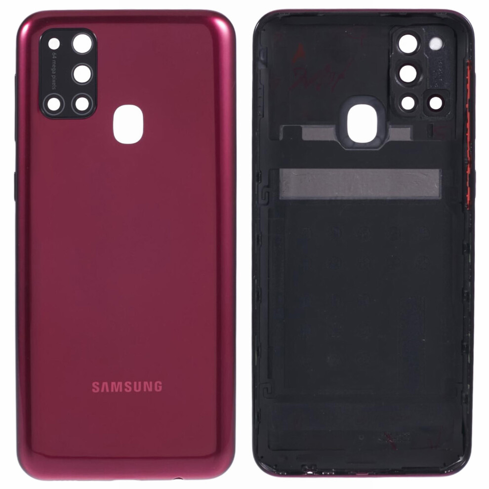 (Red) For Samsung Galaxy M31 M315 Oem Battery Housing Cover Repair Part+Camera Lens Cover Red 6914270605978