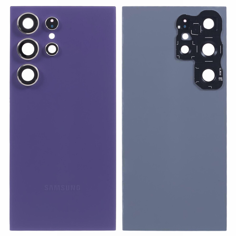( Purple) For Samsung Galaxy S24 Ultra S928 Battery Housing With Camera Lens Cover Dark/Purple 6914273865522