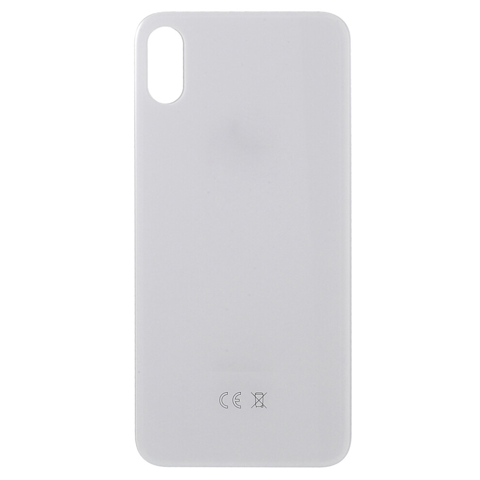 (White) For Iphone Xs Max Back Battery Housing Cover Replacement Part (Eu Version) (Big Hole) White 6914273199511