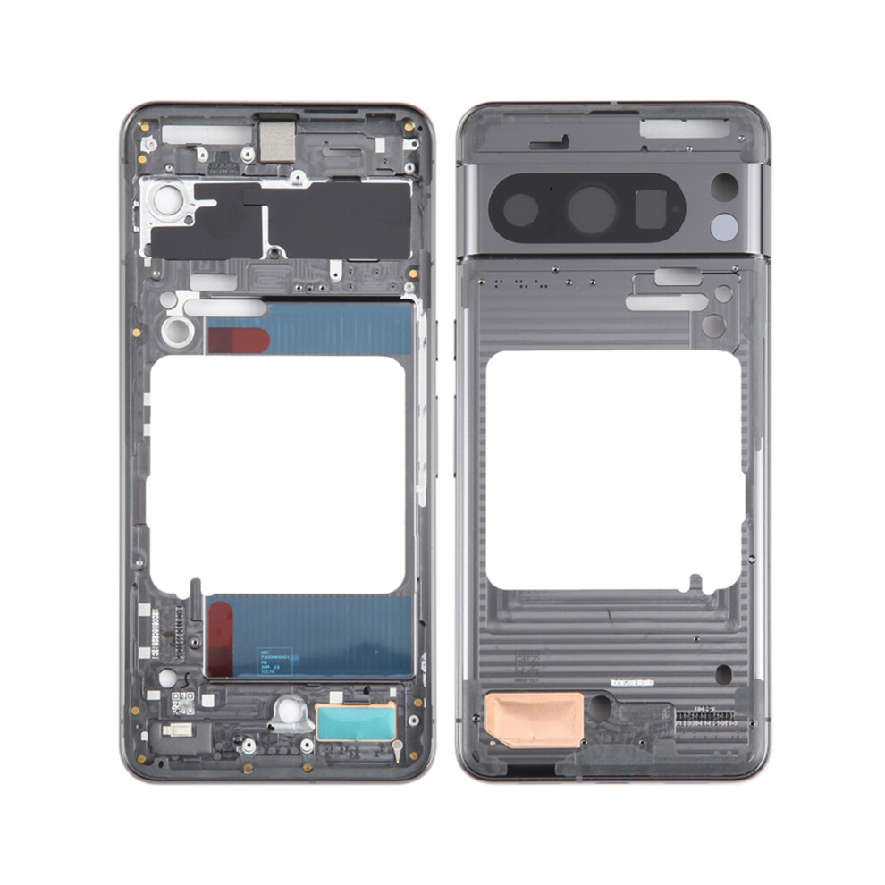 (Black) For Google Pixel 8 Pro Gc3ve G1mnw Oem Middle Plate Frame Spare Part (Without Logo) Black 6914277729042