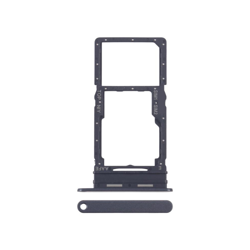 (Black) For Samsung Galaxy A16 4G A165 Oem Dual Sim Card+Sd Card Tray Holder Replacement Part (Without Logo) Black 6914272471601