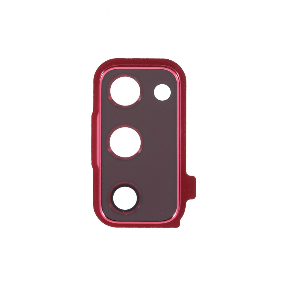 (Red) For Samsung Galaxy S20 Fe G780/S20 Fe 5G G781 Oem Back Camera Lens Ring Cover With Glass Lens (Without Logo) Red 6914274709726