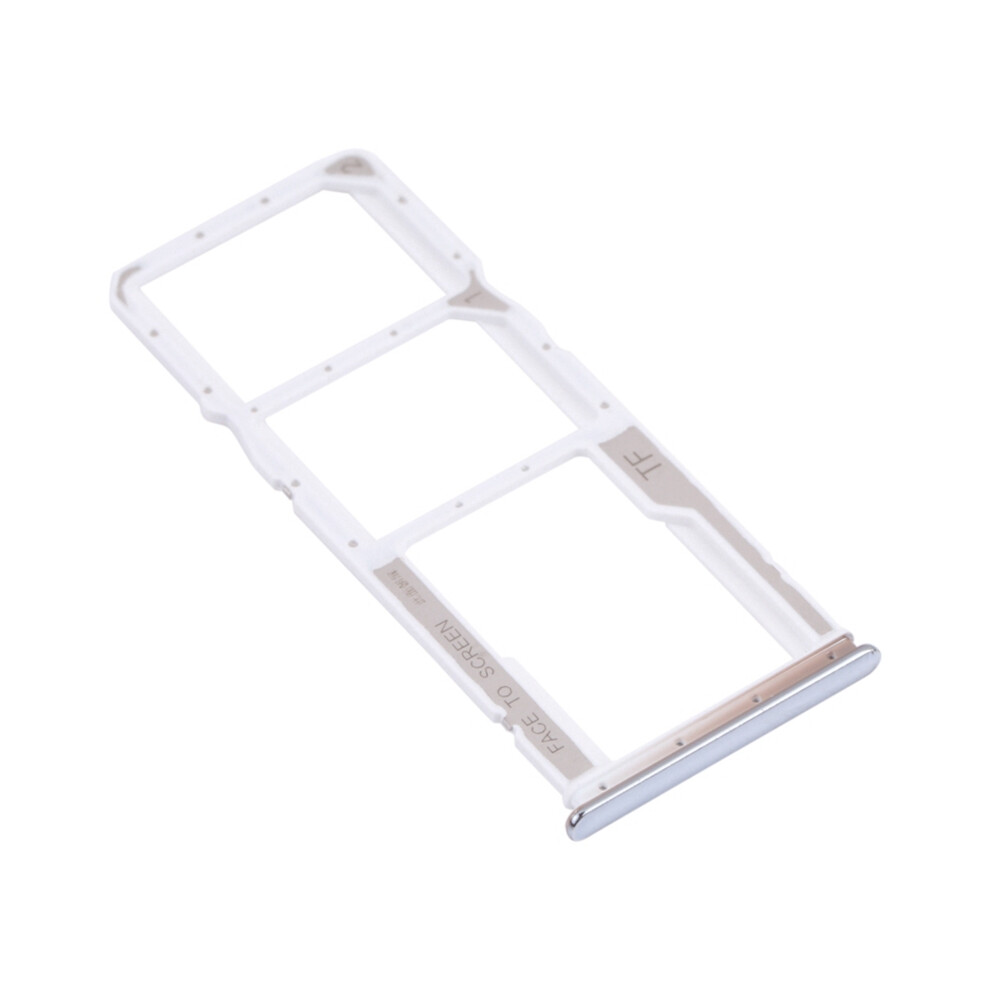 (White) For Xiaomi Redmi Note 10 4G/Note 10S 4G Dual Sim Card+Tf Card Tray Holder Replacement (Without Logo) White 6914278192746