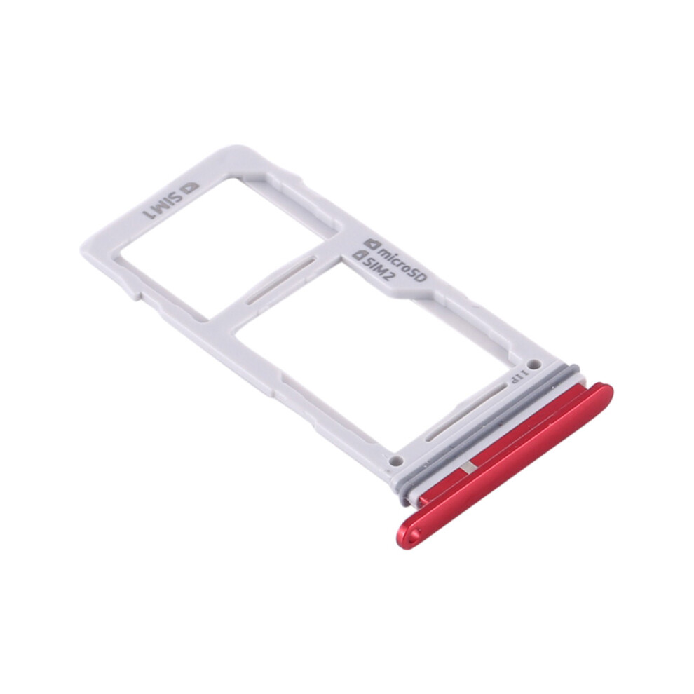 (Red) For Samsung Galaxy S10 G973/S10 Plus G975 Oem Sim Card Tray Holder Replacement (Without Logo) Red 6914272595703