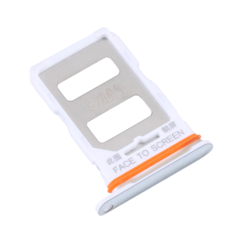 (Silver) For Xiaomi Redmi K50 Ultra/12T 5G/12T Pro 5G Dual Sim Card Tray Holder Replacement (Without Logo) Silver 6914273338361