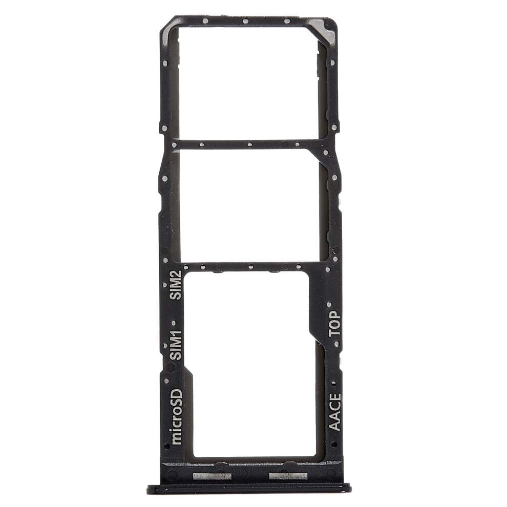 (Black) For Samsung Galaxy A13 4G A135 Oem Dual Sim Card+Sd Card Tray Holder Replacement (Without Logo) Black 6914279983954