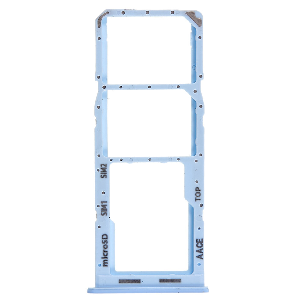 (Blue) For Samsung Galaxy A13 4G A135 OEM Dual SIM Card+SD Card Tray Holder Replacement (without Logo)