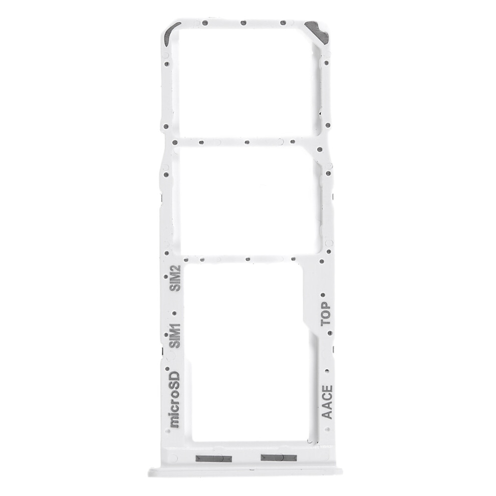 (White) For Samsung Galaxy A13 4G A135 Oem Dual Sim Card+Sd Card Tray Holder Replacement (Without Logo) White 6914279608031