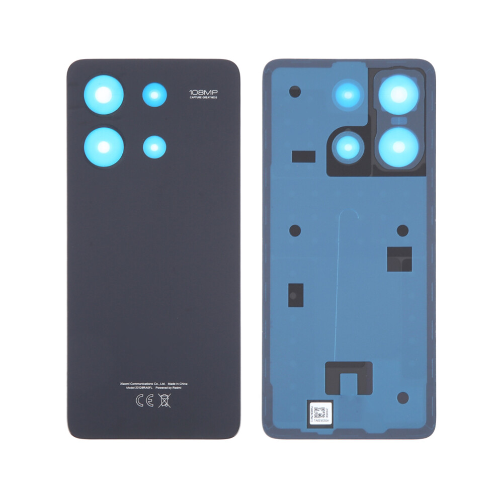 (Black) For Xiaomi Redmi Note 13 4G Oem Battery Door Cover Replacement Part Black 6914277820626
