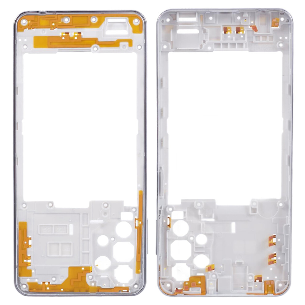 (White) For Samsung Galaxy A32 5G A326 Oem Middle Plate Frame Spare Part (Without Logo) White 6914272469172