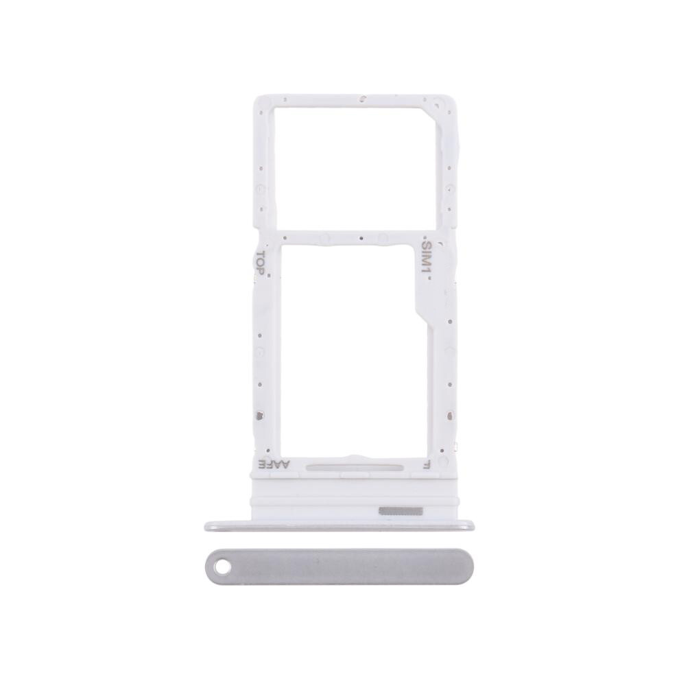 (Silver) For Samsung Galaxy A16 4G A165 Oem Sim Card+Sd Card Tray Holder Replacement Part (Without Logo) Silver 6914279036131