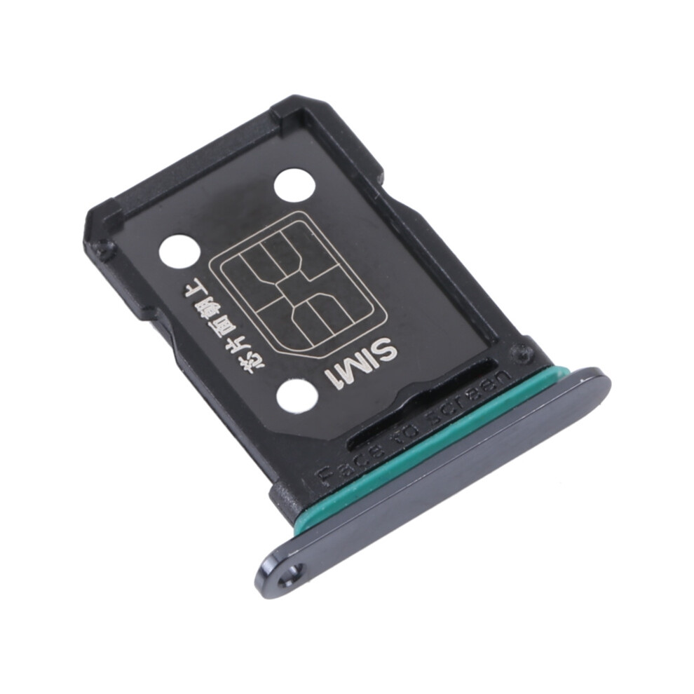 (Black) For Oppo Reno7 Se 5G Dual Sim Card Tray Holder Replacement Part (Without Logo) Black 6914273963204