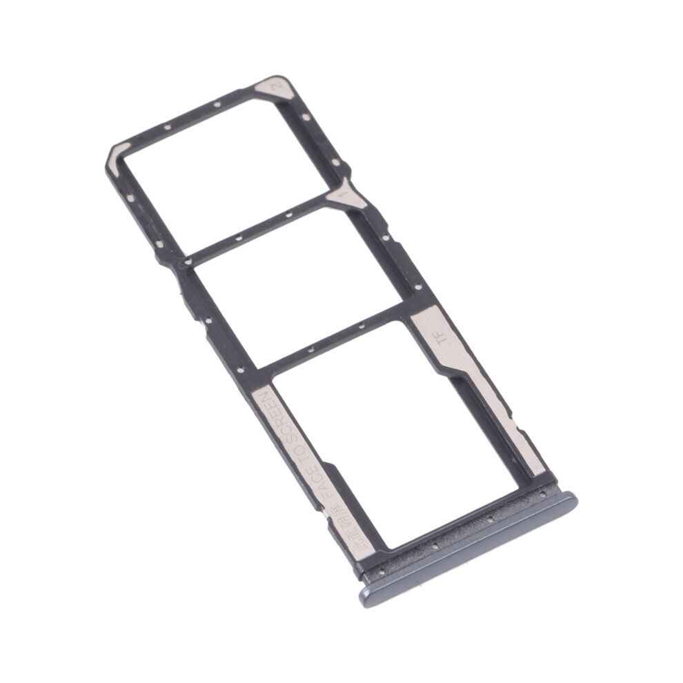 (Black) For Xiaomi Redmi Note 12 4G Dual Sim Card+Tf Card Tray Holder Replacement Part (Without Logo) Black 6914278018060