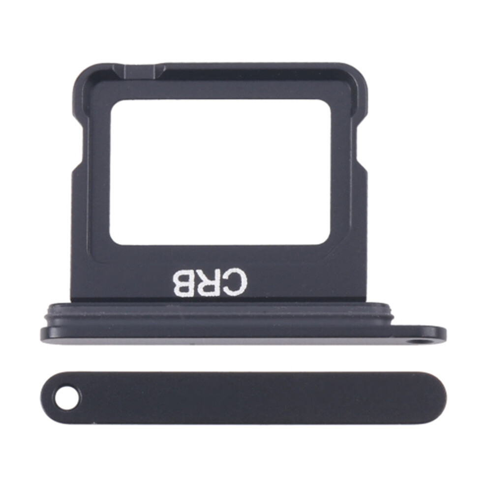 (Black) For Iphone 16 Oem Single Sim Card Tray Holder Replacement Part (Without Logo) Black 6914275634218