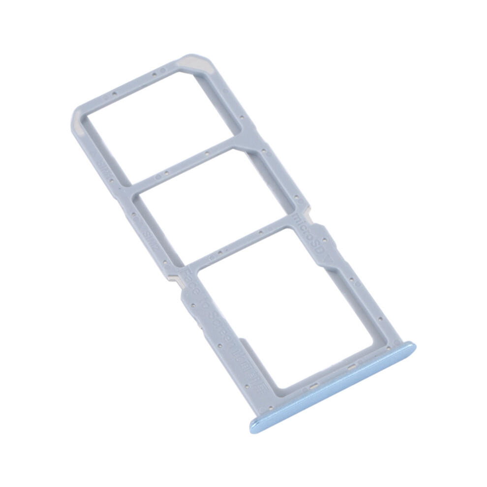 (Blue) For Realme C30 4G Dual Sim Card+Tf Card Tray Holder Replacement Part (Without Logo) Blue 6914274276525