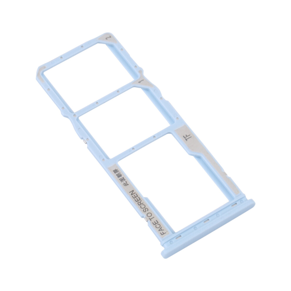(Blue) For Xiaomi Redmi A1 4G/Redmi A1+ 4G Dual Sim Card+Tf Card Tray Holder Replacement (Without Logo) Blue 6914278441264