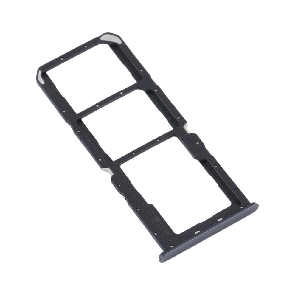 (Black) For Realme C30 4G Dual Sim Card+Tf Card Tray Holder Replacement Part (Without Logo) Black 6914274292945