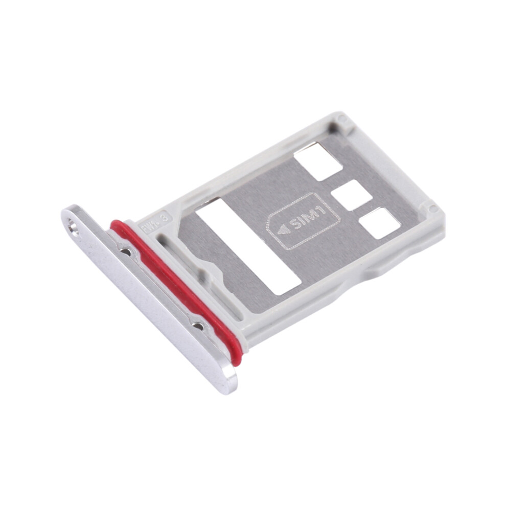 (Silver) For Huawei Mate 50 4G Sim Card Tray Holder Replacement Part (Without Logo) Silver 6914278845536