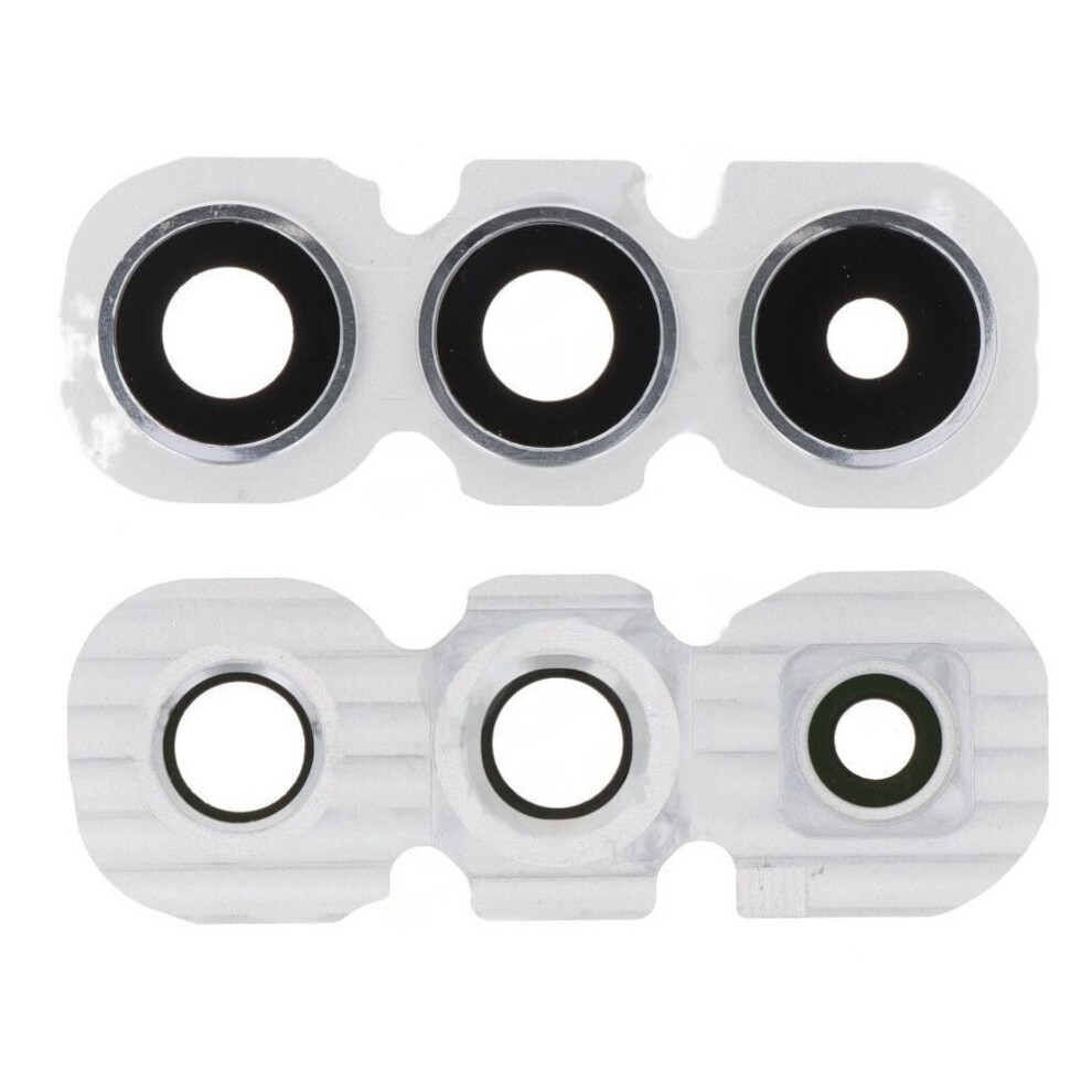 (Silver) For Samsung Galaxy A34 5G A346 Oem Rear Camera Rim Lens Cover (Without Logo) Silver 6914275791386