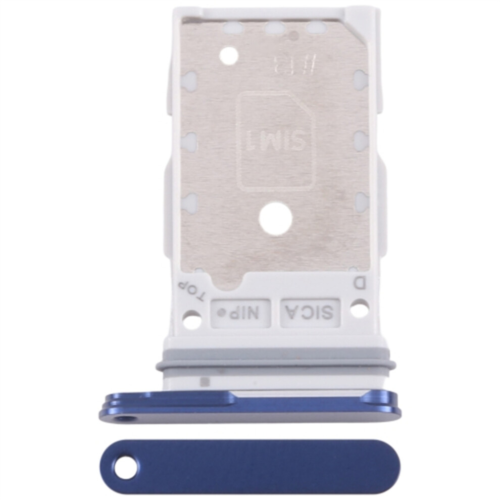 (Blue) For Samsung Galaxy S25 S931/S25+ S936 OEM Dual SIM Card Tray Holder Replacement Part (Without Logo)